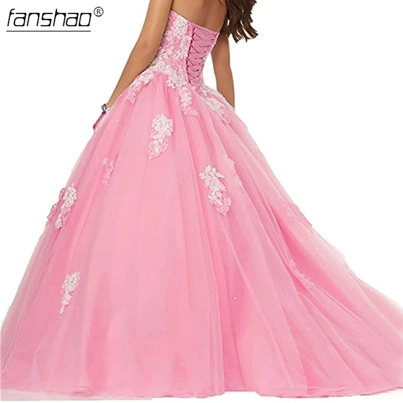 Женское платье без рукавов Fanshao Сиреневое бретелек Белое Бальное Платье с