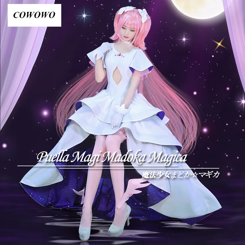 

Anime! Puella Magi Madoka Magica Kaname Madoka Lovely Princess Dress Elegant Uniform Cosplay Costume Party Role Play Suit Women