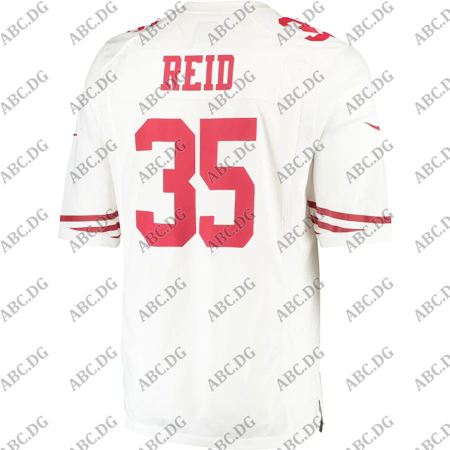 Мужская белая футболка с надписью Сан Франциско Эриком рейд Game Away|Униформа для