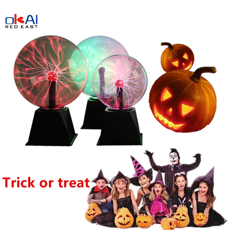 

Novelty Lights Lava Lamp Touch Ball Halloween Party Decoration for Kids Bedside Lamp LED Magic Night Light 6inch EU/US Plug