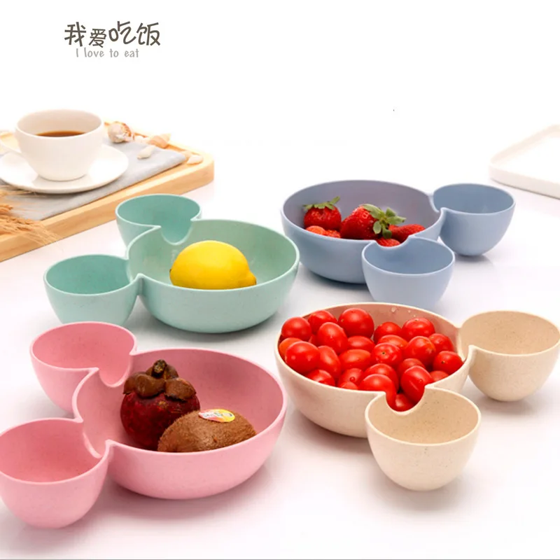 

Cartoon Mouse Mickey Bowl Dishes Lunch Box Kid Baby Children Infant Baby Rice Feeding Bowl Plastic Snack Plate Tableware