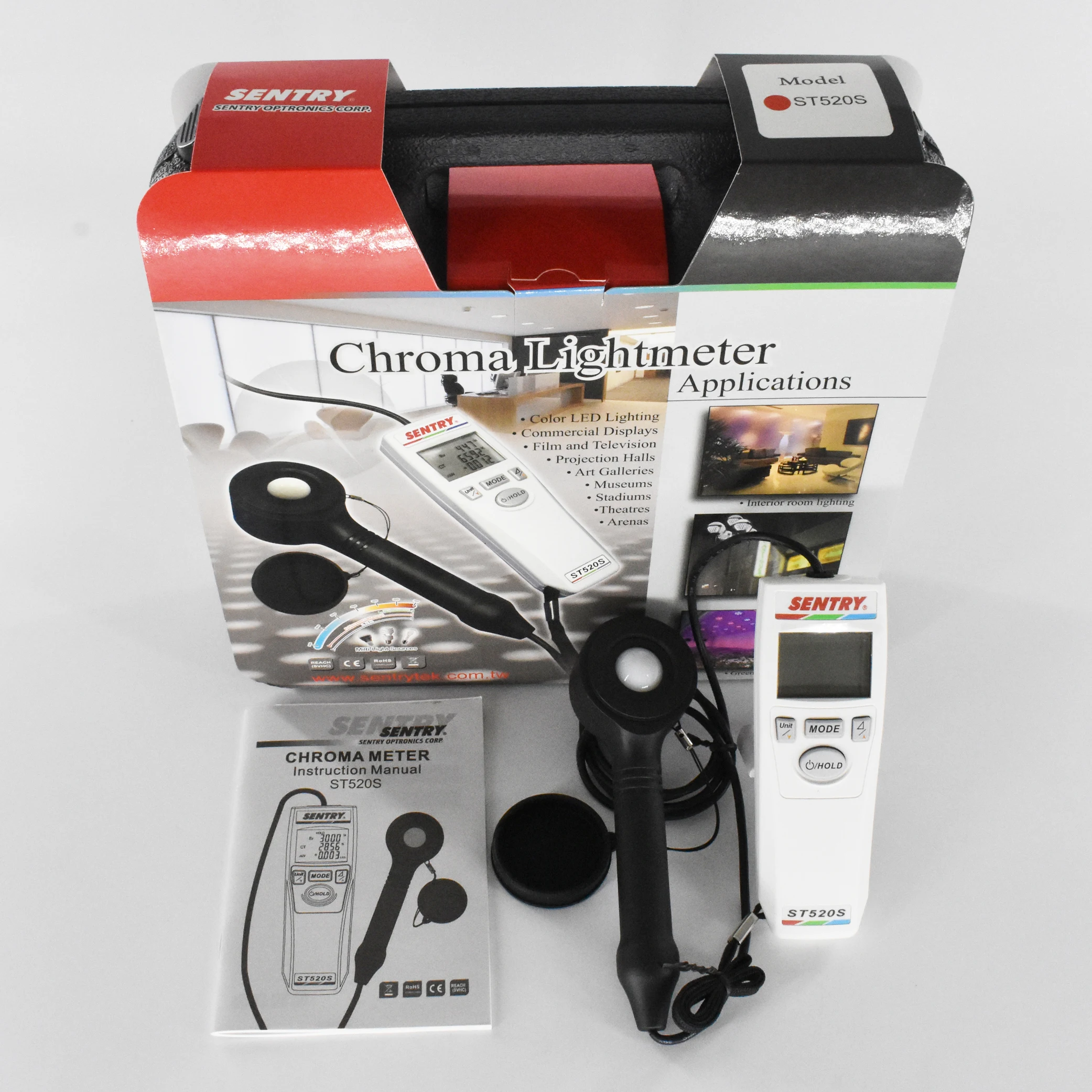 

Хромометр ST520S, измеритель освещенсветильник и цветовой температуры для светодиодных источников светильник