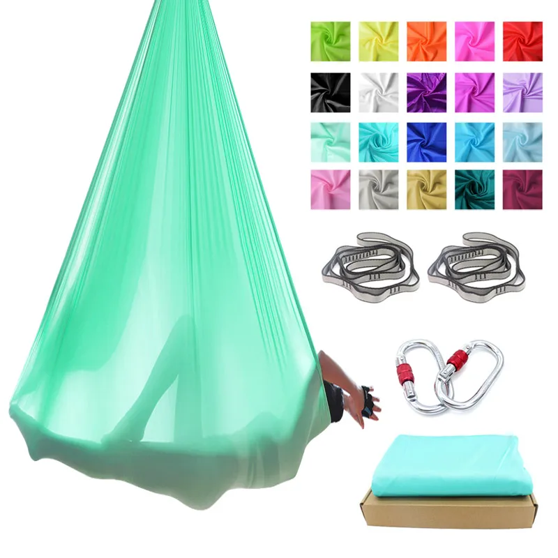 Комплект гамака для йоги с защитой от гравитации летающие качели из ткани