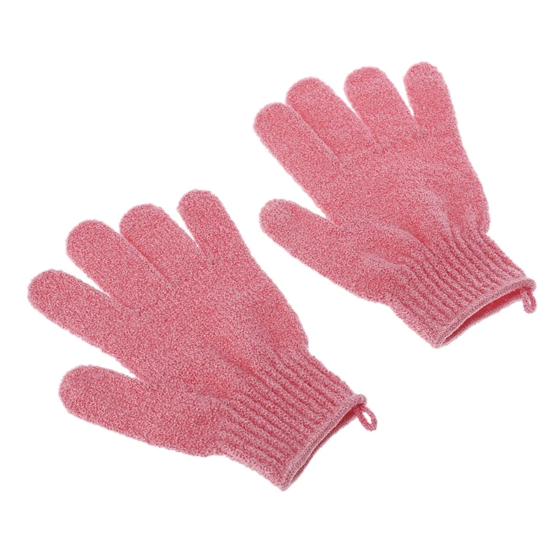 

2Pcs Shower Bath Gloves Exfoliating Loofah Body Scrubber Wash Skin Spa Massage