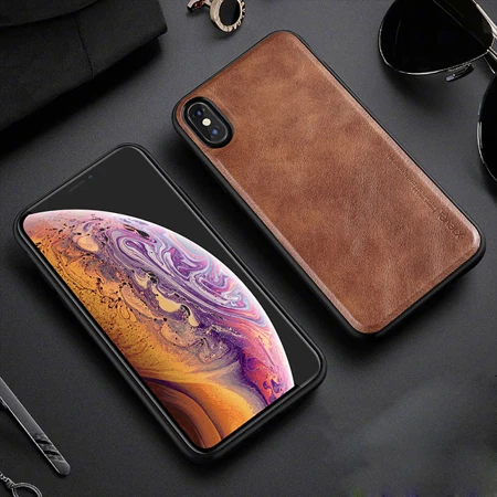 Brown Case Для iPhone XR чехол для iPhone X XS Max X-Level роскошный винтажный кожаный чехол для iPhone 7 8 Plus 6 6s 6s Plus чехол Funda - Цвет: Brown Case