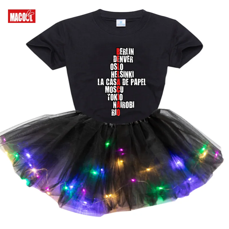 Summer Toddler Girls Lace Cake Dress Kids Short Sleeve T-shirt+Dresses Children Clothing for Baby Girls 3 To 8 Years Party Dress