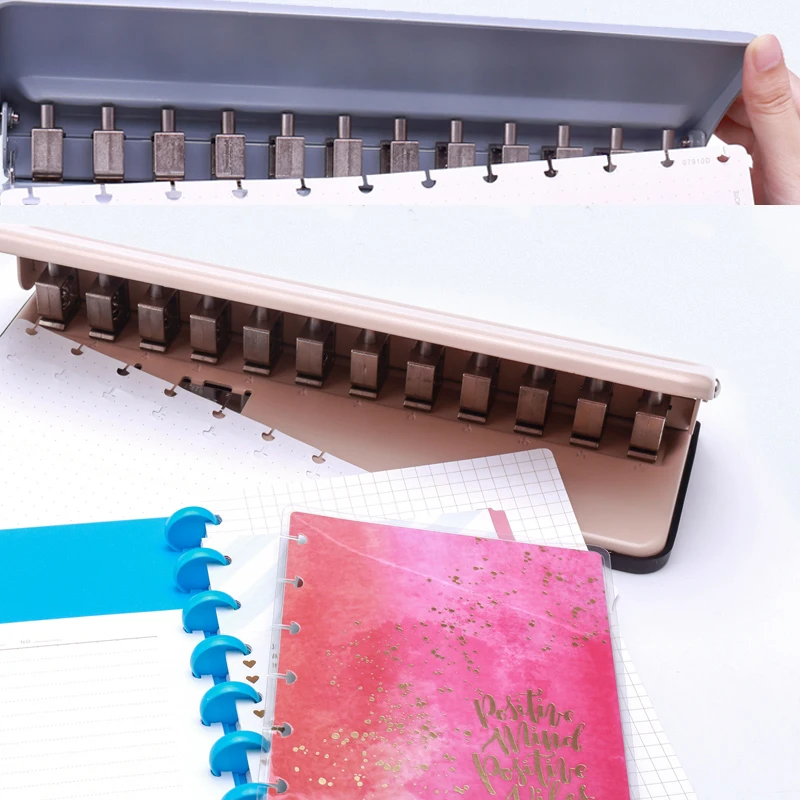 Дырокол с 12 отверстиями рычаг для отверстий в грибах регулируемый