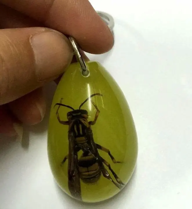 

10 шт., настоящая пчела, новейший брелок, модный образец