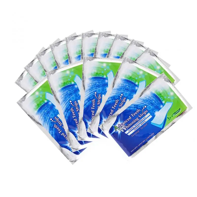 Одна упаковка 2 шт. профессиональные полоски для отбеливания зубов отбеливатель