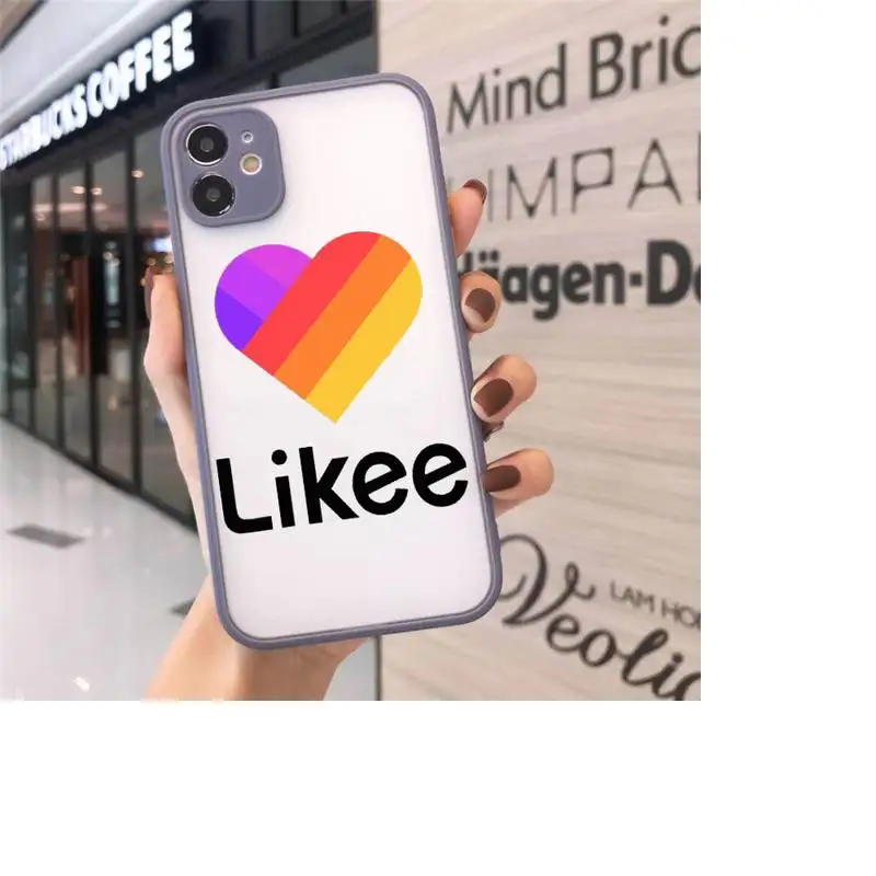 

likee Phone Cases matte transparent For gray iPhone 7 8 x xs xr 11 12 pro plus max mini Clear Funda