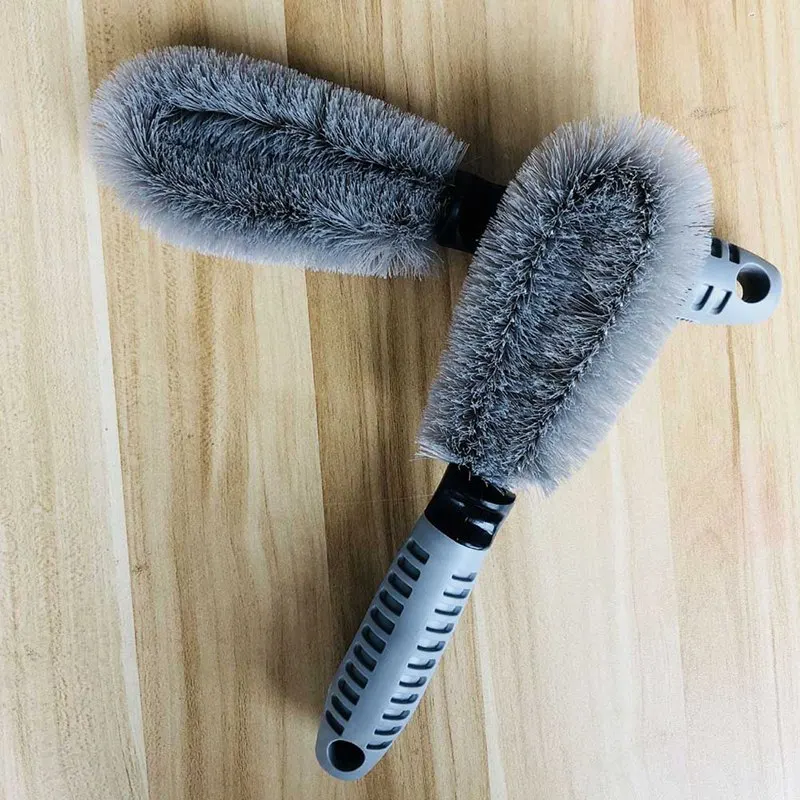Колесная щетка серый автомобильный Стайлинг Автомойка мягкая резиновая ручка