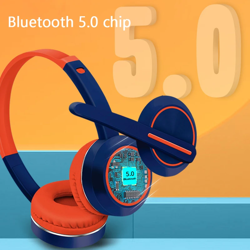 

2021 Bluetooth-compatible Headphones 3D Stereo Headset Foldable Gaming Earphone With Microphone Noise Reduction Headphones