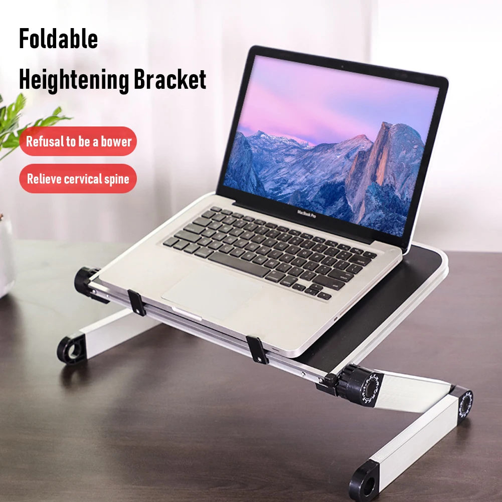 

360 Degree Adjustable Computer Table Adjustable Ergonomic Laptop Stand Laptop Desk for Bed Living Room Book Stand