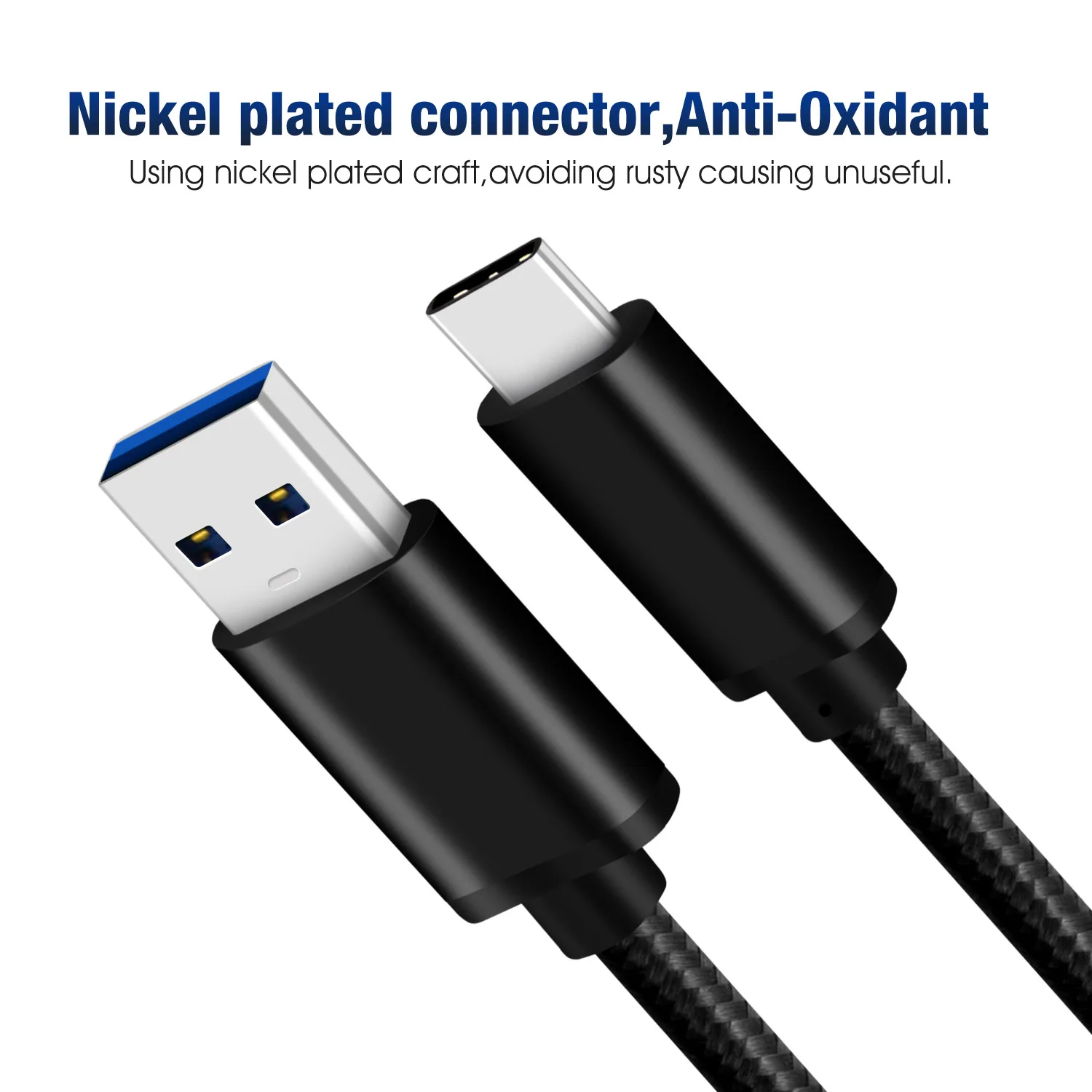 Фото Премиум USB C 3 м 2 USB3.1 Gen1 кабель к A Для Samsung Note9 Huawei P20 поддержка 60 Вт 3A QC 0 зарядка Премиум USB C 3 м 2 USB3.1 Gen1 кабель к A Для Samsung Note9 Huawei P20 поддержка 60 Вт 3A QC 0 зарядка