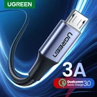 Кабель UGREEN с Micro USB, 3 А, кабель для быстрой зарядки, USB к Micro USB 2,0, зарядный шнур для Android, провод для Samsung Galaxy S7 S6 Note