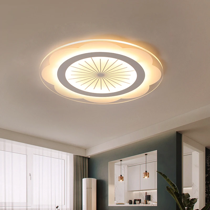 

Indoor Modern Home Lamp For Loft Lighting Ceiling Lamp Kitchen Accesories Living Dining Room Bedroom Round White Fixture Plafond
