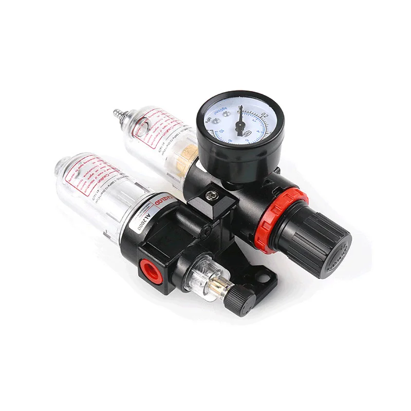 AFC2000 Oil Water Separator Regulator Trap Filter Airbrush Air Compressor Pressure Reducing Valve AFR2000+AL2000 G1/4 | Автомобили и