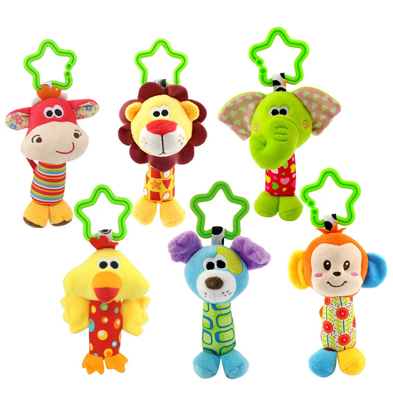 

Baby Rattles Mobiles Toddler Toys Bed Hanging Toys For Newborn Baby Soft Bed Bell Animal Musical Montessori Mobile Rattles Gift