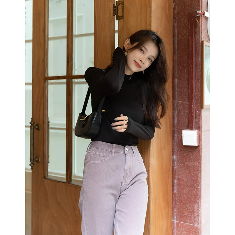 Футболка женская с длинным рукавом весна-осень MXA34Z0096 |