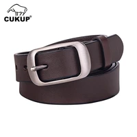 cukup 2022 ladies top quality cow cowhide leather belt pin buckle 2 8cm wide dresses belts for women jeans accessories nck933