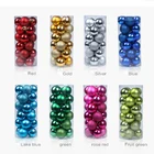 24 шт.компл. блестящие шары для рождественской елки, красочные шары для рождевечерние, дома, сада, рождественские украшения, поставки, новогодний подарок 2020