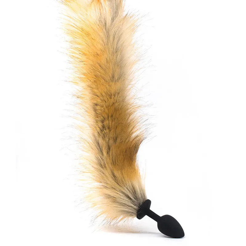 Анальная пробка из Анальное удовольствие силикона лисий хвост для игр взрослых