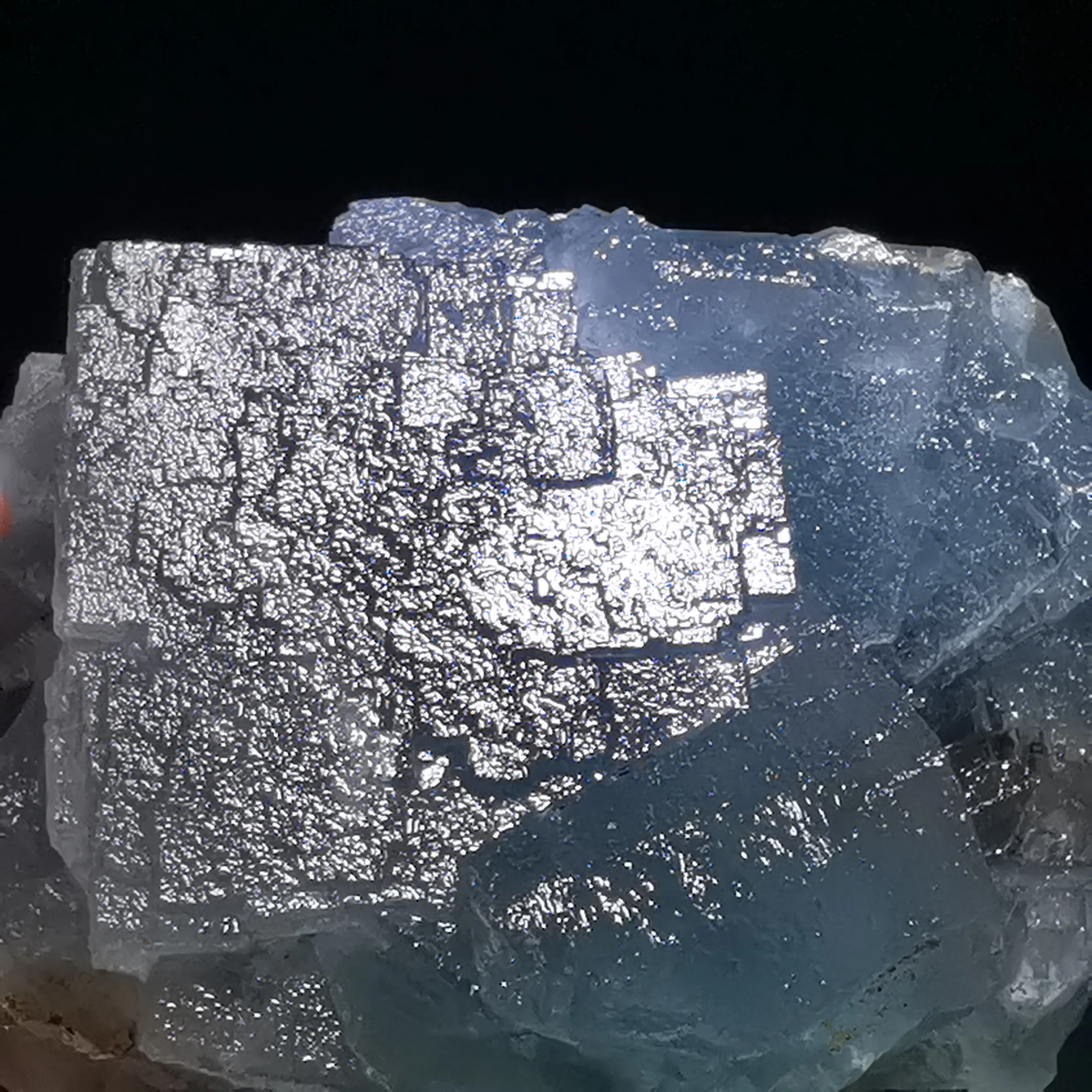 

370.6gNatural crystal, blue green fluorite, crystal mineral, crystal specimen