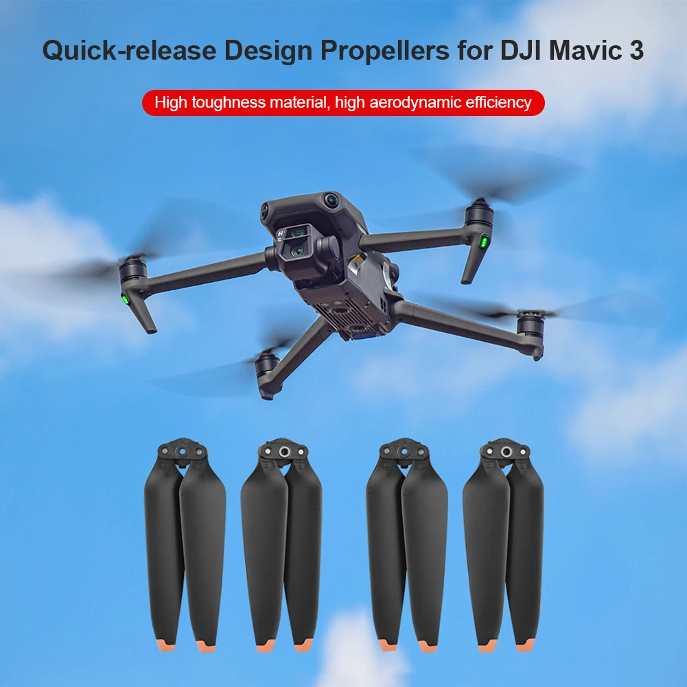 

Propellers Set for DJI Mavic 3 Folding 2-Blade Durable Quick Release Wings Drone Props Spare Parts for DJI Mavic 3 Drone Acces