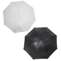 2 pcs umbrella1 pcs 83cm 33 inch studio photo strobe flash light reflector black umbrella 1 pcs 40 inch 103cm white transluce