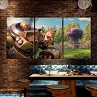 Постер Teemo and Blitzcrank League of Legends Games, настенные декоративные картины для декора спальни, без рамки