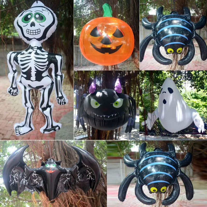 Halloween Creative Bat Spider Pumpkin PVC Gonfiabile Party Decor Supplies Inflatable Animato Outdoor Funny | Дом и сад