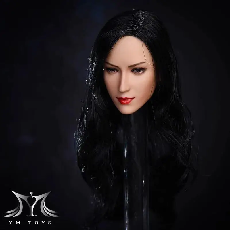 Масштаб 1/6 женский аксессуар для фигуры азиатская Косметическая голова