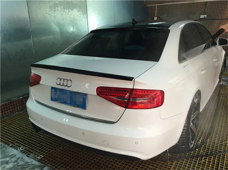 Для Audi A4 спойлер 2009 2013 GAKYV Спойлер ABS пластик Материал заднее крыло автомобиля
