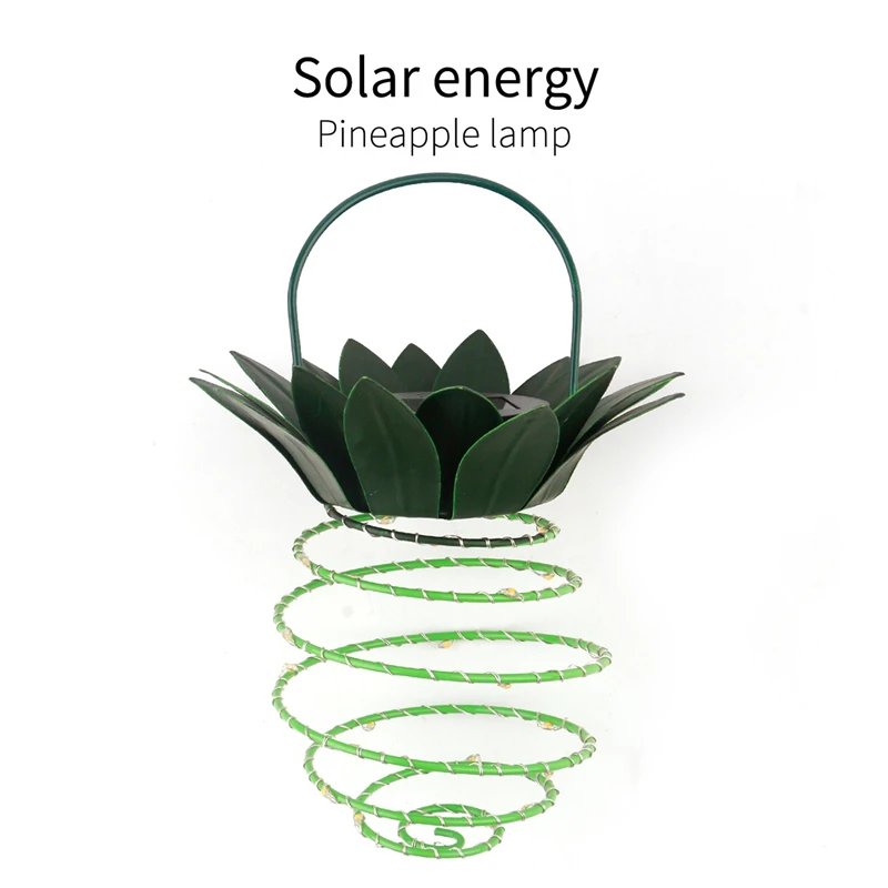 Светодиодный в форме ананаса солнечный светильник s садовый подвесной Ночной