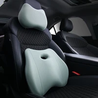 washable car neck headrest pillow relieve stress curved lumbar stop pillow car seat cushion memory foam head rest pillows car