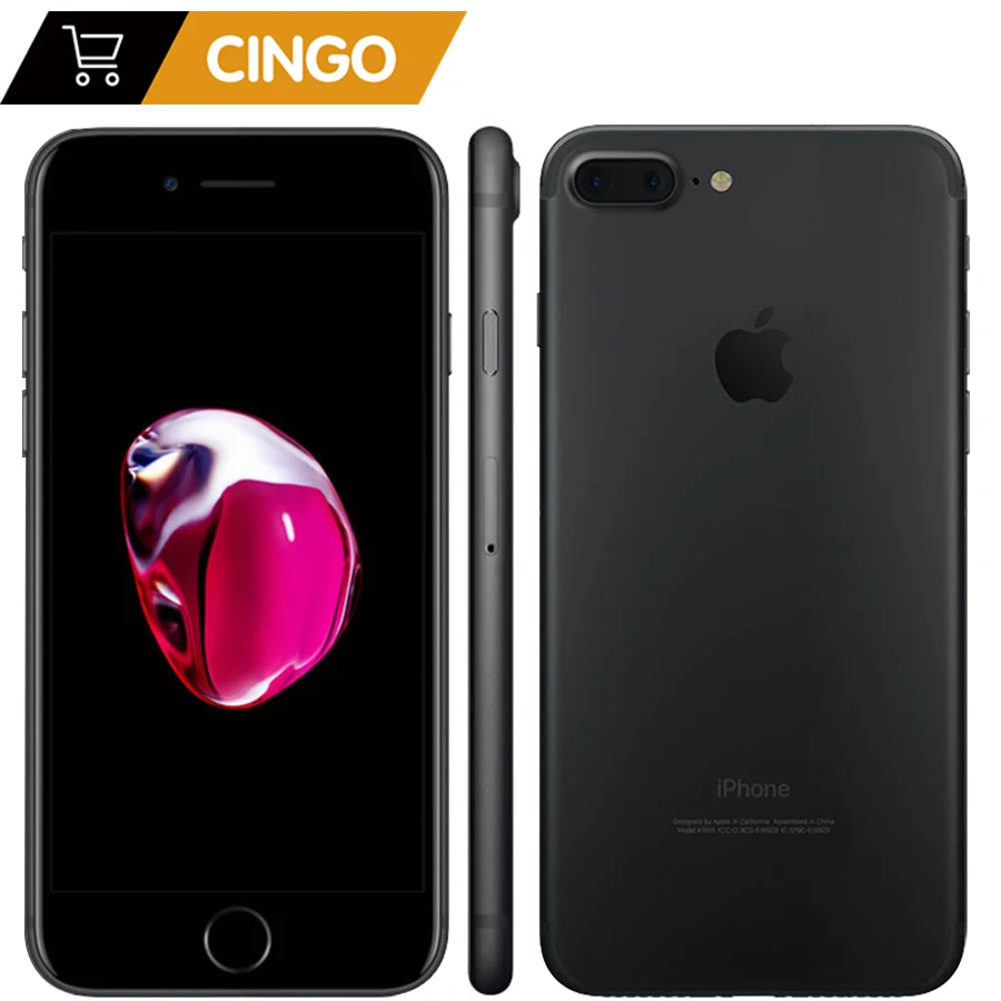  Apple iPhone 7 Plus 3GB RAM 32/128GB/256GB IOS Cell Phone LTE 12.0MP Camera Apple Quad-Core Fingerprint 12MP 2910mA 