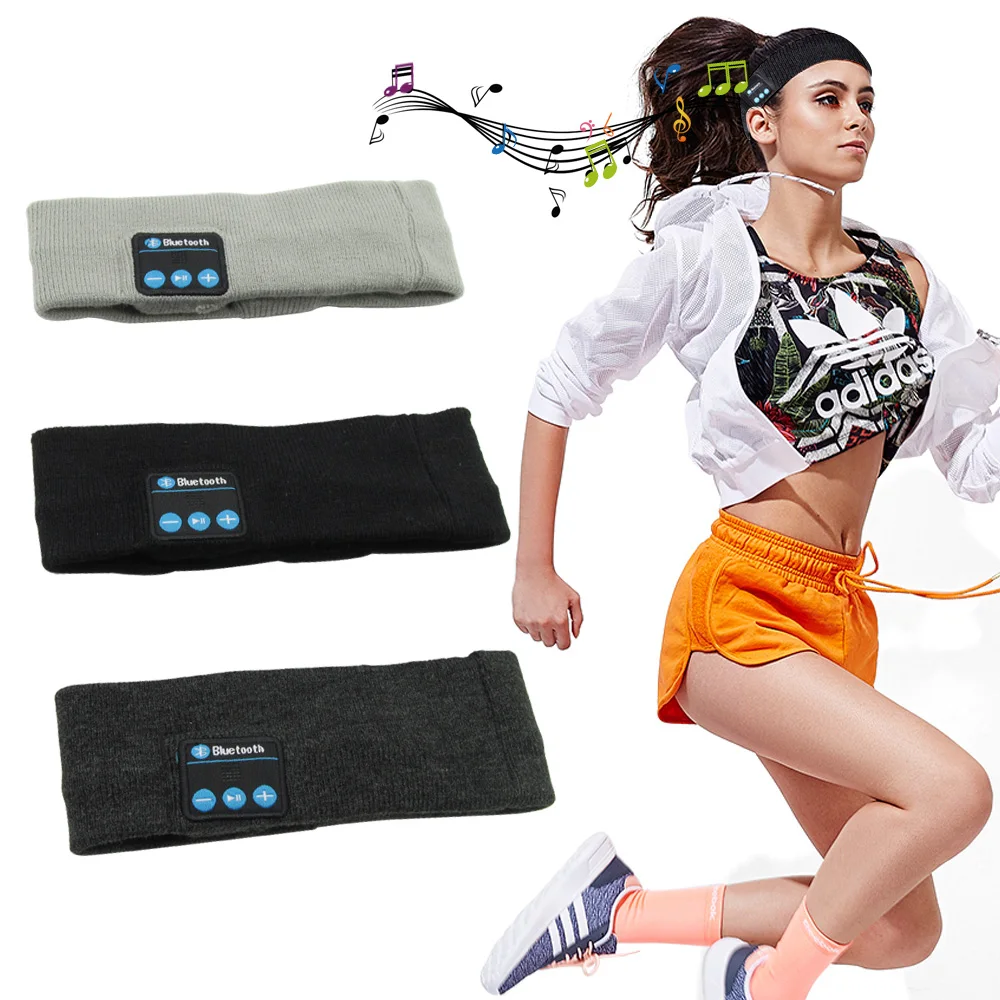 

Sleep Headphone Hat Wireless Bluetooth With Mic Headset for iPhone Xiaomi Bluetooth Headset Soft Warm Sports Bluetooth Headphone