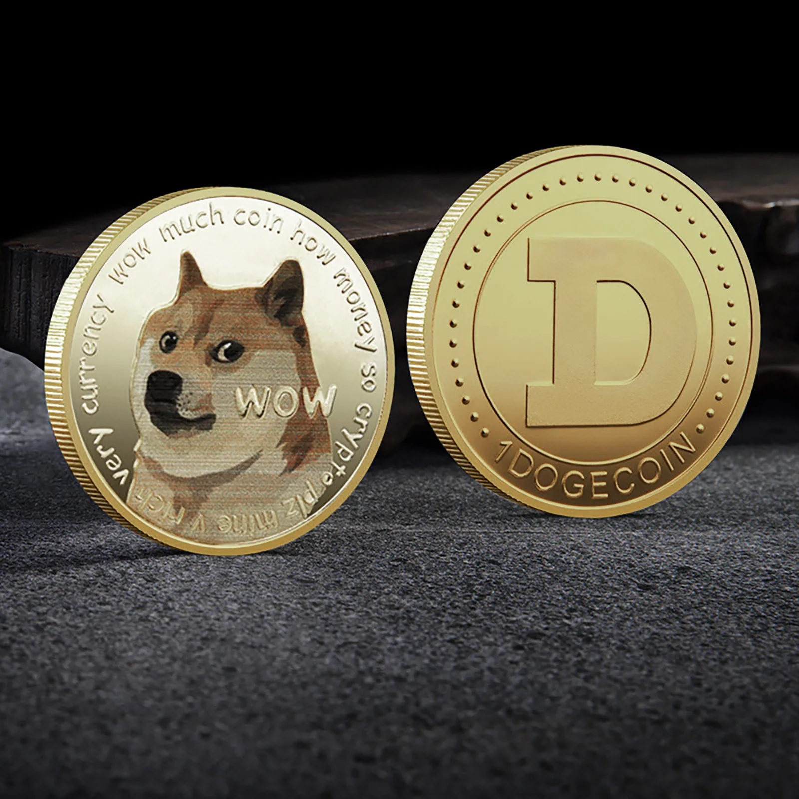 

Золотая памятная монета Dogecoin, монета с рисунком милой собаки, монета с рисунком милой собаки, коллекционные подарки