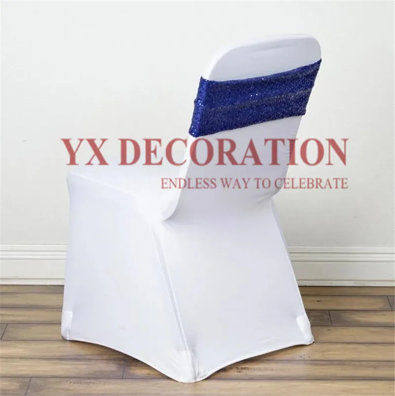Блестящая повязка на стул бант для стула банкета свадьбы украшение из