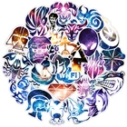 100 шт Звездное небо наклейки мультфильм багаж ПВХ стикер пакет для ноутбука СКЕЙТБОРД гитара DIY Украшение дома милые детские наклейки