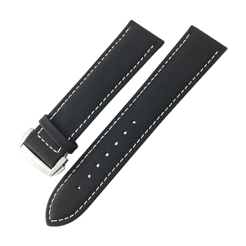 19/20/21/22/23 мм плетение нейлон кожаный ремешок для часов модные спортивные ремешок подходит для роли подводная лодка Omega часы Seiko