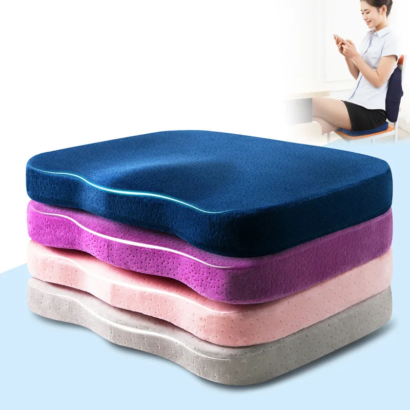 

Memory Foam Seat Cushion Coccyx Orthopedic Pillow for Chair Massage Pad Car Office Hip Pillows Tailbone Pain Relief Seat Cushion