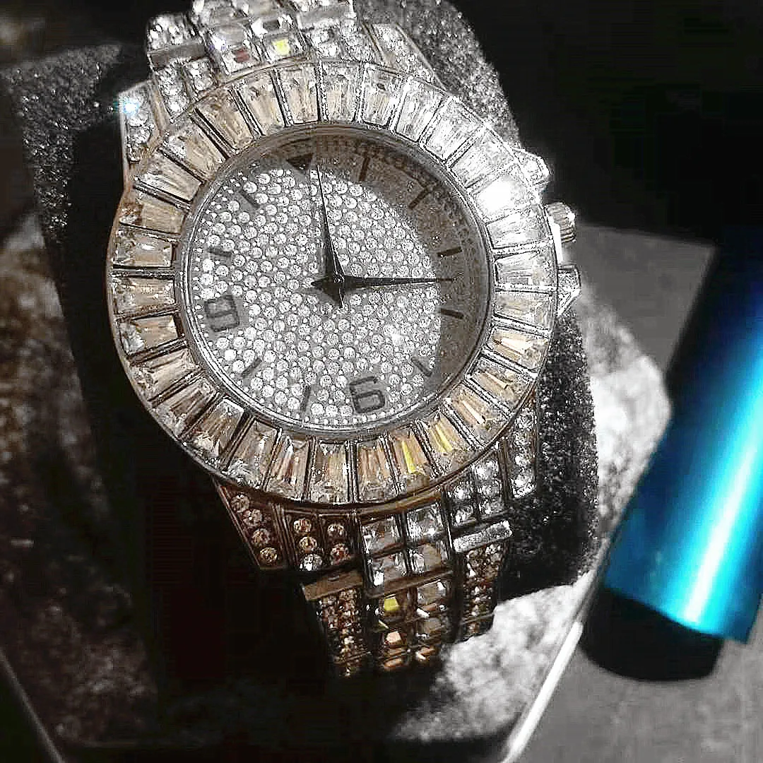 Watches for Men Luxury Hiphop Full Iced Out Watches Hip hop Ropper Gold Rhinestone Quartz Square Wristwatch Relogio Masculino full bling iced out watch for men hip hop rapper quartz mens watches wristwatch clasic square case diamond fashion men watches
