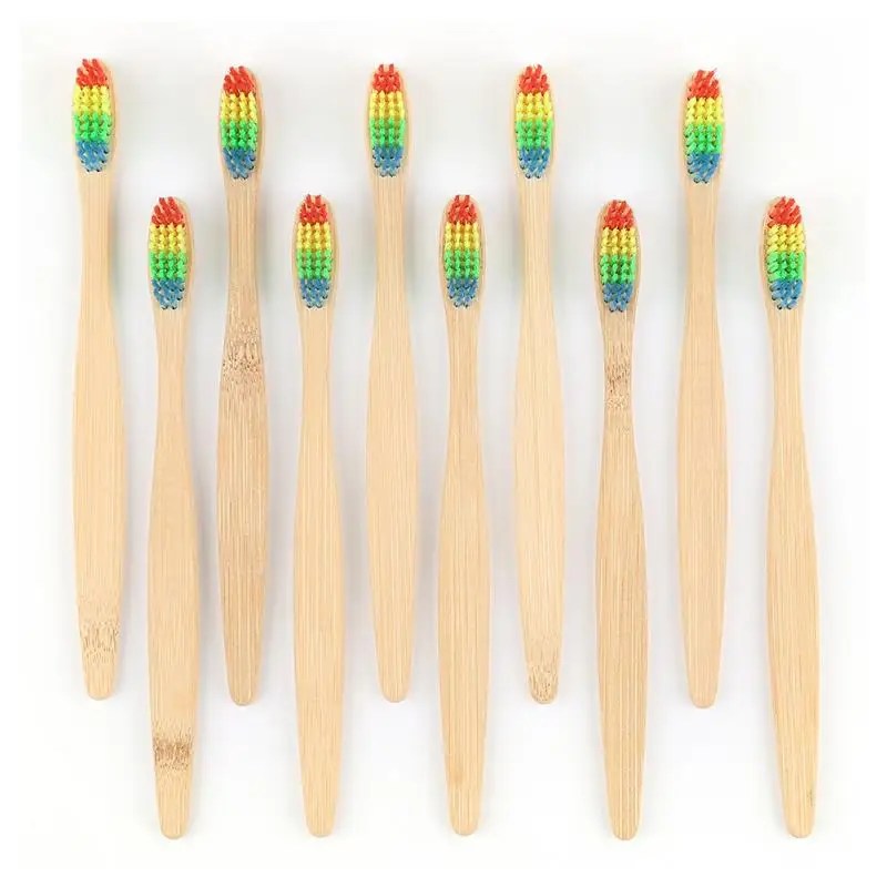

1pcs Eco Friendly Toothbrush Bamboo Resuable Toothbrushes Portable Adult Wooden Soft Tooth Brush For Home Travel Hotel Use