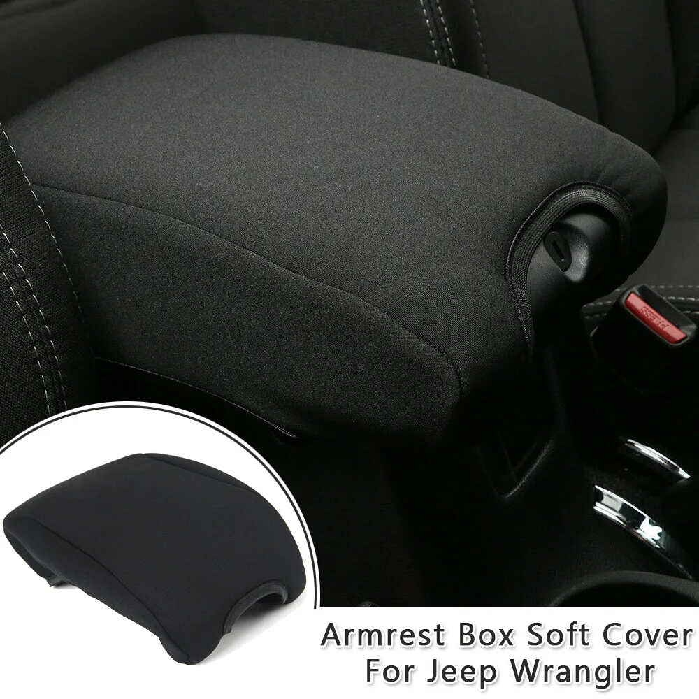 1 * Черный центральный подлокотник коробка мягкий чехол неопрен ткачество коврик