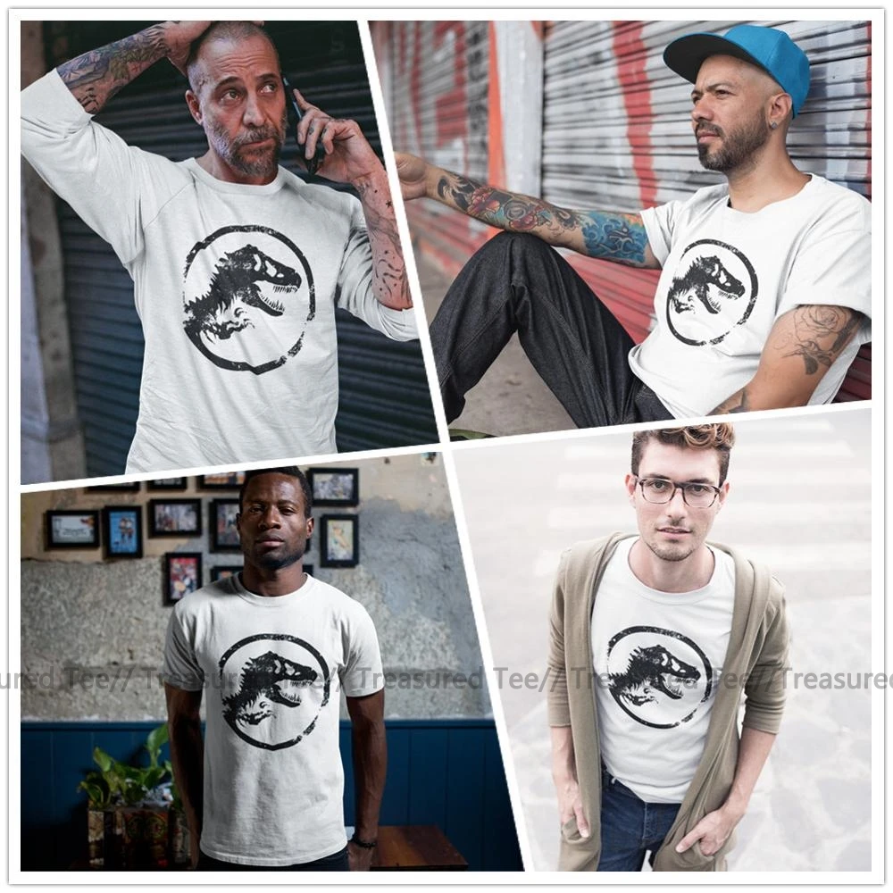 Футболка с логотипом парка Юрского периода футболка Fworld 6xl Пляжная забавным