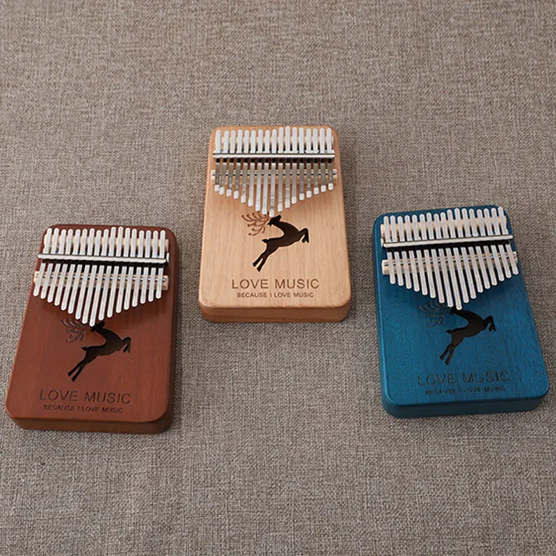 

Kalimba 17 клавиш высокое качество дерево красное дерево Mbira корпус музыкальный большой палец пианино музыкальная шкатулка мини Carlimba 2021 Подароч...