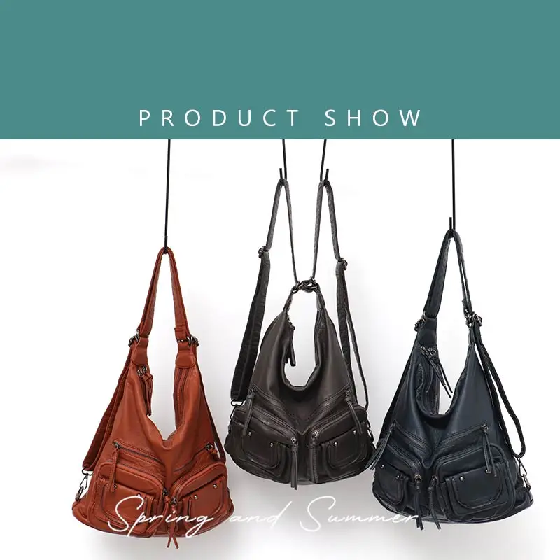 CEZIRA большие мягкие повседневные женские сумки функциональный школьный рюкзак