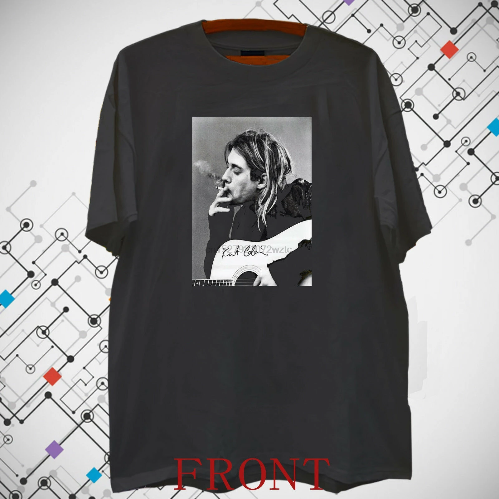 Kurt Дональд Cobain Для мужчин черная футболка S 3XL|Мужские футболки| |