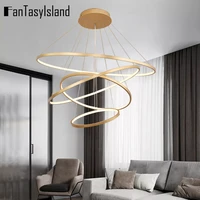 new modern led chandeliers lights for living room dining room bedroom circle round ring indoor lighting hanging lamps chandelier